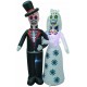 Day of The Dead Couple Halloween Inflatable LED Lights Decor Outdoor Holiday