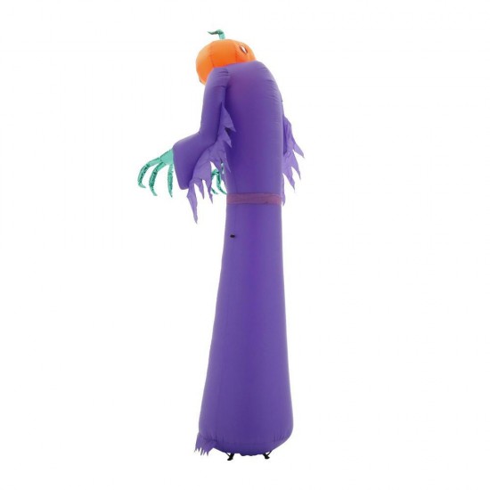 Halloween inflatable Arching Reaper 12 ft Tall Airblown Projection Decoration