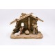 Solid Maple Nativity Scene with 4 Figurines Hand painted