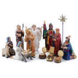 Three Kings Gifts 14-Piece The Real Life Nativity, 7-Inch