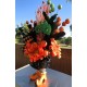 FANCY HALLOWEEN CENTERPIECE CAULDRON WITCH LEGS PUMPKIN TABLE DECOR