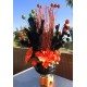 FANCY HALLOWEEN CENTERPIECE CAULDRON WITCH LEGS PUMPKIN TABLE DECOR