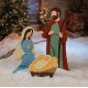 9pc Set Large Deluxe Expanded Metal Nativity Scene Christmas Yard Decor 17