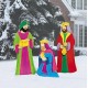 9pc Set Large Deluxe Expanded Metal Nativity Scene Christmas Yard Decor 17