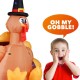 Holidayana Turkey With Pilgrim Hat Inflatable 6Ft Thanksgiving Turkey With Pilgr