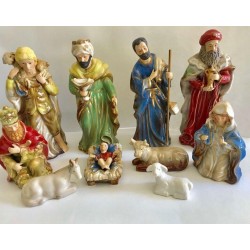 10 Piece Ceramic Nativity Set