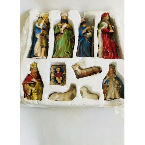 10 Piece Ceramic Nativity Set