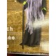 Gemmy Evil Witch with Broom Indoor Animated Halloween Prop 6.3' Tall