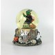 Vintage Halloween Musical Snow Globe Witch Pumpkin Ghosts Skull Decor Gift Video