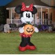 Halloween Disney 5ft Mickey & Minnie Mouse w Pumpkin Airblown Inflatable Gemmy