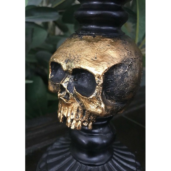 FANCY HALLOWEEN PUMPKINS TREE SCARY SKELETON  SKULL CENTERPIECE TABLE DECOR