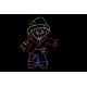 Scarecrow LED Light Display Halloween Fall metal wireframe outdoor decoration