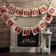 Merry Christmas Jute Burlap Banners,Christmas Banner,Christmas Decoration P7G4