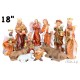 Nativity Set Jesus,Mary, Joseph, Shepherd,Guardian Angel,Three Kings & Animal