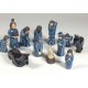 Vintage Duangkamol Nativity Celadon Blue 12 Pieces