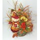 CENTERPIECE FALL BASKET SCARECROW FLOWER LARGE ARRANGEMENT AUTUMN THANKSGIVING