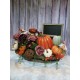 XL Personalized Fall Pumpkin Floral Arrangement- Custom Fall Centerpiece