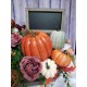 XL Personalized Fall Pumpkin Floral Arrangement- Custom Fall Centerpiece