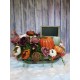 XL Personalized Fall Pumpkin Floral Arrangement- Custom Fall Centerpiece