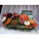 XL Personalized Fall Pumpkin Floral Arrangement- Custom Fall Centerpiece