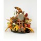 GNOME FUN CENTERPIECE FALL HARVEST THANKSGIVING LARGE ARRANGEMENT HANDMADE NEW