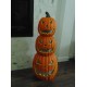 2.5 ft Halloween Animated Light Up Eerie Laughing Pumpkin Stack Trio BN VIDEO