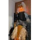 48” Fiber Optic Scarecrow Pumpkin JOL Autumn Fall Halloween Trendmasters 2002