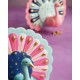 Glitterville Anthropologie Peacock Table Top Set Of Two Blue Pink