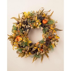 Balsam Hill Autumn Abundance Foliage Wreath 28