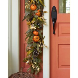 Balsam Hill Autumn Abundance Foliage Wreath 28