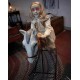 3' Tall Rocking Horse with Creepy Talking Doll Animatronic Halloween Decoration