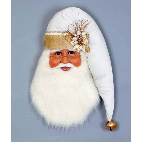 CHRISTMAS DECORATIONS - WINTER WHITE SANTA CLAUS WALL ART - 31