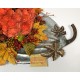 METAL PUMPKIN TRAY LARGE CENTERPIECE FALL HARVEST THANKSGIVING ARRANGEMENT NEW