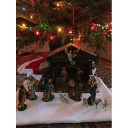 Nativity Set  Vintage15 Pieces Made In Italy