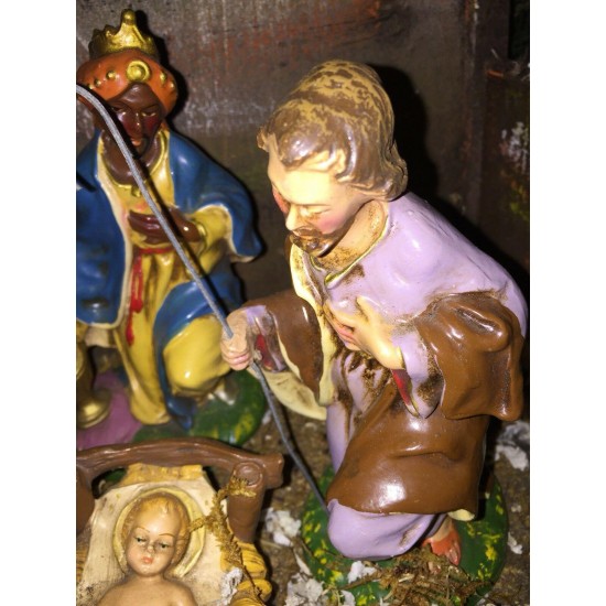 Nativity Set  Vintage15 Pieces Made In Italy