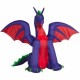 Halloween Animated Airblown Inflatable Dragon Yard Prop Lighted Decor - 11x9 FT