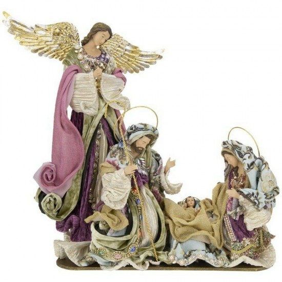 Mark Roberts 2020 Collection Praying Angel Nativity Purple/White Figurine