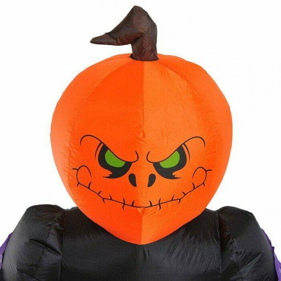 Halloween Pumpkin Reaper Lighted Yard Decoration Inflatable Outdoor Scary Large