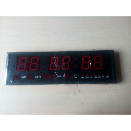 Large Digital Led Wall Modern Clock Timer with Calendar Temperature for Living R