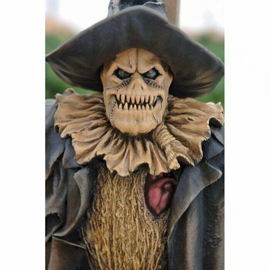 Scarecrow Statue Halloween Outdoor Yard Decoration Prop Sculpture Scary Lawn Art