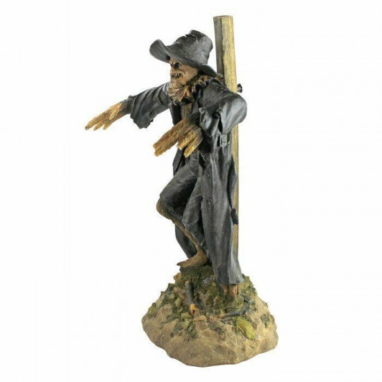 Scarecrow Statue Halloween Outdoor Yard Decoration Prop Sculpture Scary Lawn Art