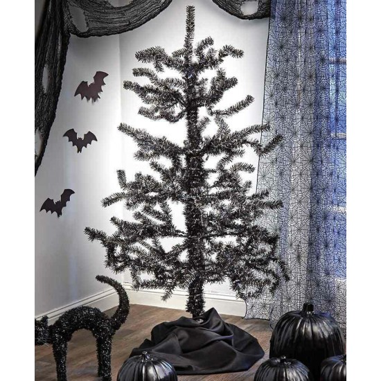 5 Ft Animated Twisting Branches SpOoKy Black Lighted Halloween TREE WATCH VIDEO