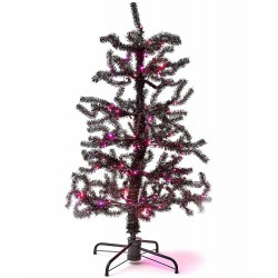 5 Ft Animated Twisting Branches SpOoKy Black Lighted Halloween TREE WATCH VIDEO