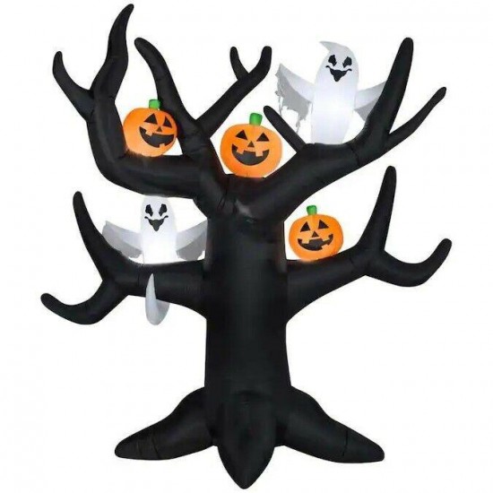 Lighted Inflatable Tree w/ Pumpkins 8.5-ft x 8.2-ft Outdoor Yard Halloween Decor