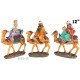 Three Wise Men Camel Christmas Nativity Statue Set, 12 Inch, 3 Piece Set