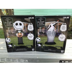 Halloween Decoration Jack Skellington & Zero 5ft Nightmare Before Christmas