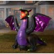 NEW - Gemmy 10.5' Ft (Wide) Inflatable Animated Dragon Moving Wings (Hallloween)