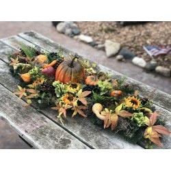 Fall Arrangement, Fall Centerpiece, Artificial Fall Arrangement, Fall Cornucopia