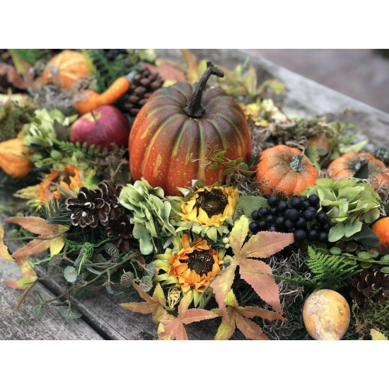 Fall Arrangement, Fall Centerpiece, Artificial Fall Arrangement, Fall Cornucopia