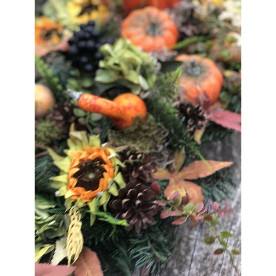 Fall Arrangement, Fall Centerpiece, Artificial Fall Arrangement, Fall Cornucopia